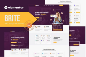 Brite - Job Listing & Recruitment Elementor Template Kit