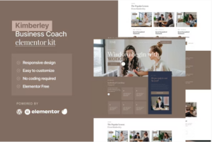 Kimberley - Business Coaching Elementor Template Kit