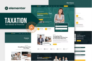 Taxation - Tax Advisor & Financial Consulting Elementor Pro Template Kit