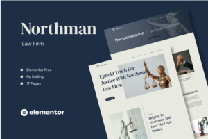Northman - Law Firm Elementor Template Kit