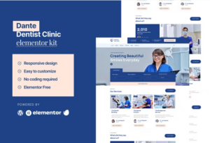 Dante - Dentist & Dental Clinic Elementor Template Kit