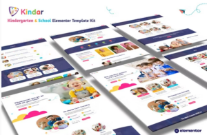 Kindar – Kindergarten & School Elementor Template Kit