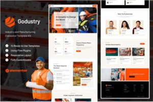 Godustry - Industry & Manufacturing Elementor Template Kit