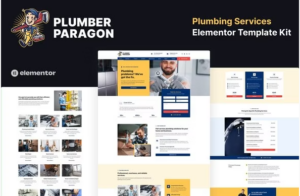 Plumber Paragon - Plumbing Services Elementor Pro Template Kit