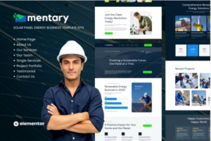 Mentary - Solar Panel & Renewable Energy Template Kits