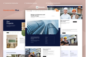 Construction Plus - Construction Elementor Template Kit