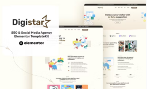 Digistar - SEO & Social Media Agency Elementor Templat Kit
