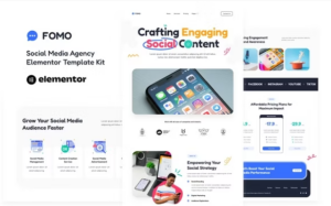 FOMO - Social Media Marketing Agency Elementor Template Kit