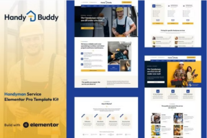 Handy Buddy - Handyman Services Elementor Pro Template Kit
