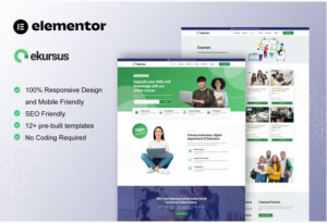 eKursus - Online Course & Education Elementor Template Kit