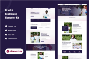 Grant & Fundraising - Elementor Template Kit