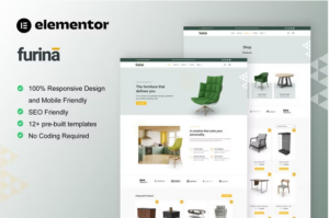Furina - Furniture Shop WooCommerce Elementor Pro Template Kit