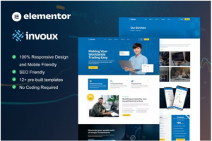 Invoux - Trading & Investment Elementor Pro Template Kit