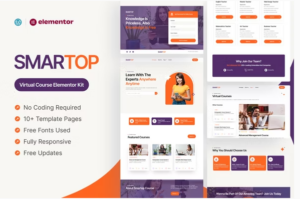 Smartop - Virtual Course Elementor Pro Template Kit