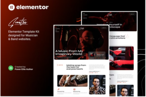 Sinatra – Musician & Band Elementor Template Kit
