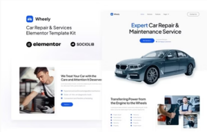 Wheely - Car Repair & Auto Services Elementor Template Kit