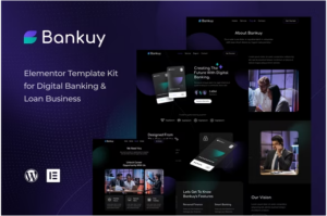 Bankuy - Digital Banking & Business Loan Elementor Template Kit