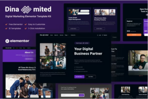 Dinamited - Digital Marketing & Business Elementor Template Kit