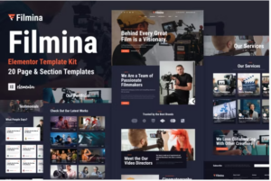 Filmina - Filmmakers & Videographer Elementor Template Kit