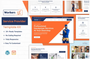 WorkersJet - Handyman & Repair Service Elementor Template Kit