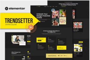 Trendsetter - Online Design Courses Elementor Pro Template Kit