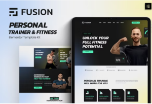 Fusion - Personal Trainer & Fitness Elementor Template Kit