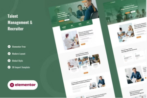 Talento - Talent Management & Recruiter Elementor Template Kit