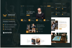 Adwocat - Law Firm & Attorney Elementor Template Kit