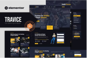 Travice - Car Detailing Service & Car Repair Elementor Template Kit