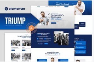 Triump - Life Coach & Motivator Elementor Template Kit