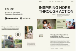 Relief - Non Profit & Charity Elementor Template Kit