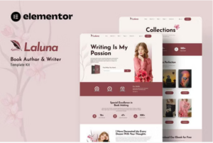 Laluna - Book Author & Writer Elementor Template Kit