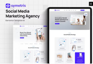 Symetris - Social Media Marketing Agency Elementor Template Kit