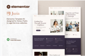 Juzia – Notary Public & Legal Services Elementor Template Kit