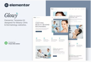 Glowy – Beauty Clinic & Dermatology Elementor Template Kit
