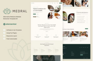 Medral - Alternative Medicine Website Elementor Template Kit