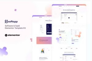 Softapp - Software & SaaS Elementor Template Kit
