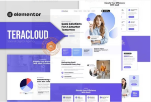 Teracloud - Saas & Digital Agency Elementor Template Kit