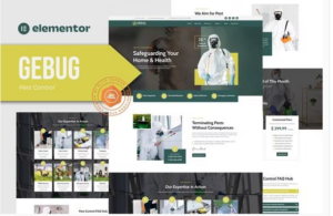 Gebug - Pest Control Service Elementor Template Kit
