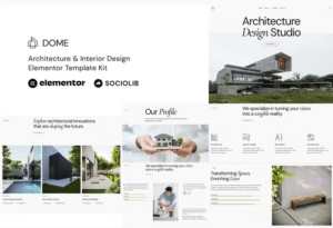 Dome - Architecture & Interior Design Elementor Template Kit