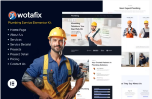 Wotafix - Plumbing Service Elementor Template Kit