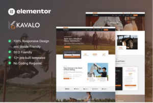 Kavalo - Horse Riding Club Elementor Pro Template Kit