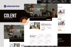 Colent - Online Course Elementor Template Kit