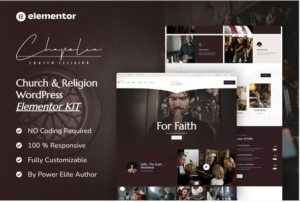 Chapelia - Church & Religion Elementor Pro Template Kit