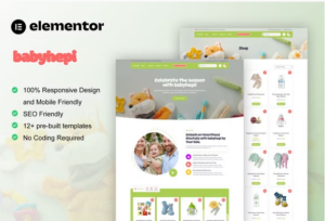 BabyHepi - Kids Store & Baby Shop Elementor Template Kit