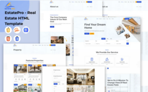 EstatePro - Real Estate HTML Template Website Template