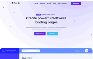 Zomia ERP Software HTML5 Template Website Template