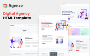 Agence - Digital Agency BootStrap 5 Html Template Website Template
