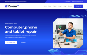 DreamHub Electronics Repair HTML5 Template Website Template