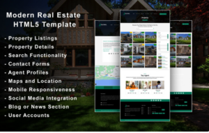 Ifnyhomes - Modern Real Estate Agency's Website Template